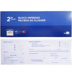 5un Blocos Impressos-Livro Recibos Renda para Particulares 1