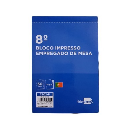 Blocos Impressos-Empregado de Mesa- 105X155 c/ Duplicado