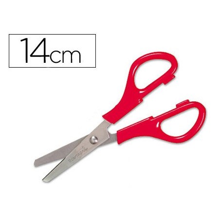 TESOURA ESCOLAR LIDERPAPEL COM PONTAS REDONDAS DE 14 CM