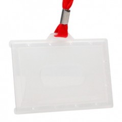 Porta Nomes Horizontal com Fio (Plastico Rijo)94x60mm Pack50