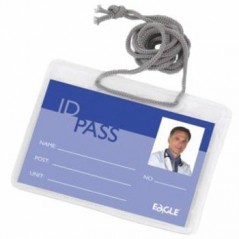 Porta Nomes Horizontal com Fio 115x85mm Eagle Pack 12un / Es