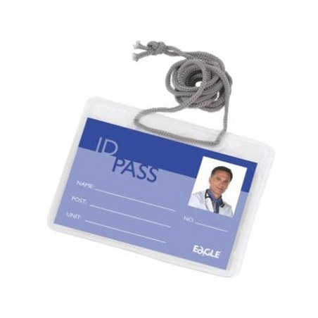 Porta Nomes Horizontal com Fio 115x85mm Eagle Pack 12un / Es