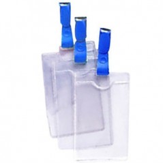 Porta Nomes Vertical com mola 62x108mm Eagle Pack12un Azul /