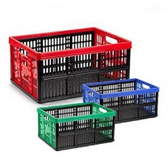 Caixa Dobrável p/Arrumação Plastica 48x35x4cm 32L Sortido 1u