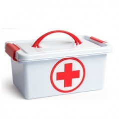 Caixa Vazia Plástico Primeiros Socorros 4L