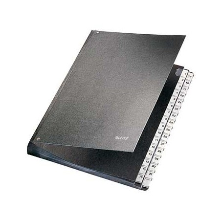 Pasta Assinaturas Leitz 5831 - 1-31 Divisoes Preto / Arquivo