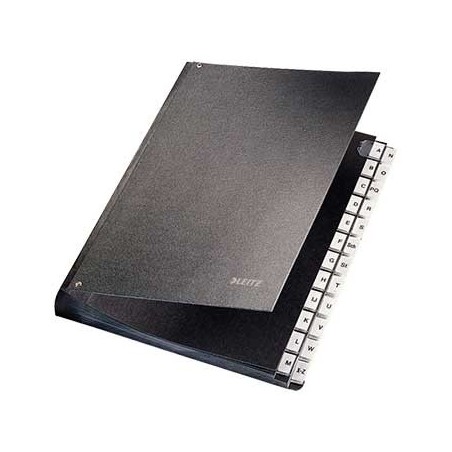 Pasta Assinaturas Leitz 5824 - A-Z Divisoes Preto / Arquivo