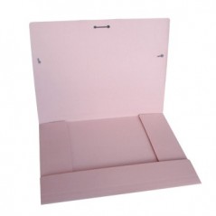 5un Pasta Cartolina 350gr 310x230 Abas/Elast Rosa / Arquivo