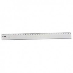 Regua Plastico Inquebravel Ramirex 40cm Cx.25 / Escritorio e