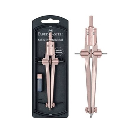 Compasso Faber Castell Stream Rosa Cobre 1un