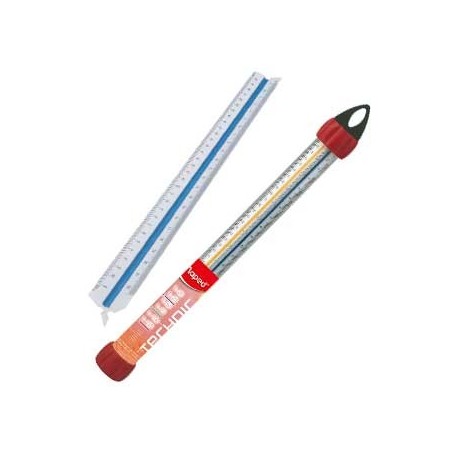 Regua Escala Triangular Maped  30cm (1:100,1:200,1:400,1:50)