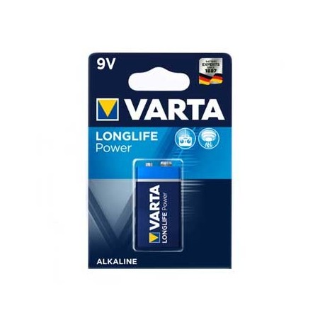 Pilha Alcalina Varta High Energy 6LR61 (4922) 9V 550mAh 1Un
