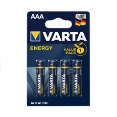 Pilhas Alcalinas Varta Energy LR3 AAA 1.5V 1100mAh 4un / Cab