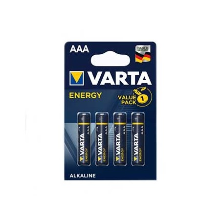 Pilhas Alcalinas Varta Energy LR3 AAA 1.5V 1100mAh 4un / Cab