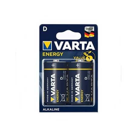Pilhas Alcalinas Varta Energy LR20 (D) 1.5V 15000mAh 2un / C