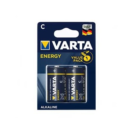 Pilhas Alcalinas Varta Energy LR14 (C) 1.5V 7000mAh 2un / Ca