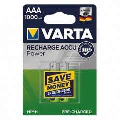 Pilhas Recarregaveis Varta HR03 AAA 1000mAh 1.2V (5703) 2Uni