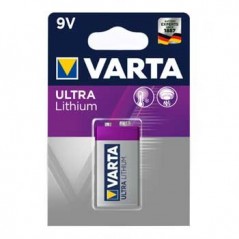Pilha Lithium profissional Varta (6122) 9V-1200mAh 1un / Cab