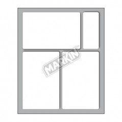 Etiquetas 83x53mm Markin Cod 49 3 Folhas 30un / Papeis e Tra