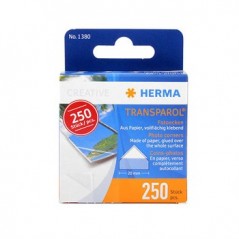 Cantos para Foto Herma1380 250un transparente / Papeis e Tra