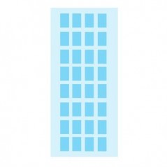 Etiquetas 12x19mm  Herma 3643 Azul Claro 5Fls 160un / Papeis