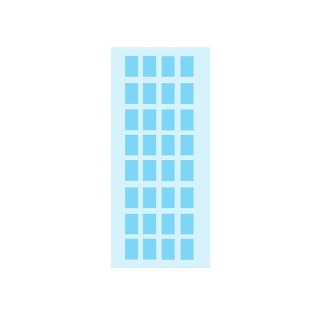 Etiquetas 12x19mm  Herma 3643 Azul Claro 5Fls 160un / Papeis