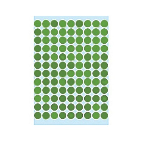 Etiquetas Redondas 08mm Verde Claro Herma1845  540un / Papei