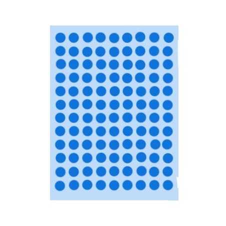 Etiquetas Redondas 08mm Azul Claro Herma1843  540un / Papeis