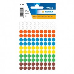 Etiquetas Redondas 08mm Sortido Herma1831 540un / Papeis e T