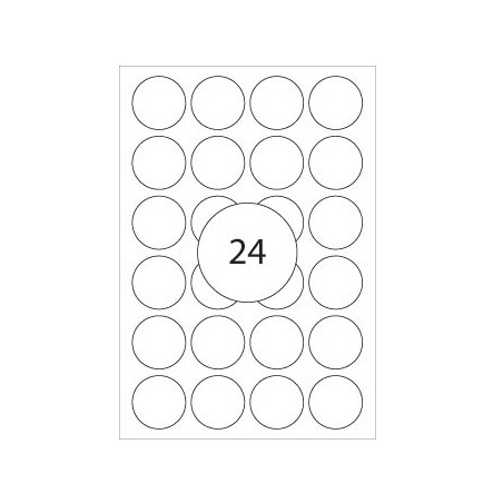 Etiquetas Redondas 25mm Herma2260  768un / Papeis e Transfor