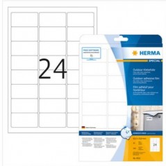 Etiquetas 63,5x33,9mm Herma Branco 240un (10fls)