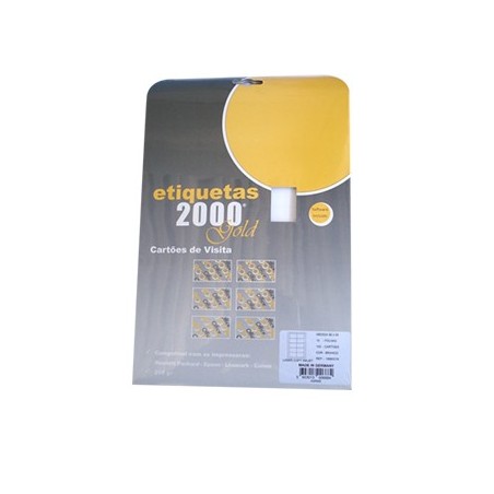 Cartoes Visita InkJet 210gr 10Fls 86x54mm (100un) / Papeis e