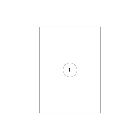 Etiquetas 210x297mm (A4) Transparente InkJet 25 Fls (25un) /