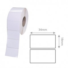 Etiquetas Termicas 34x18mm Rolo 2000un / Papeis e Transforma