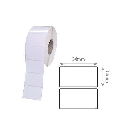 Etiquetas Termicas 34x18mm Rolo 2000un / Papeis e Transforma
