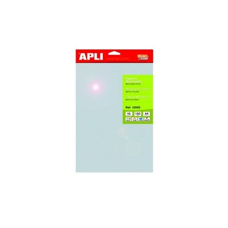 Papel Apli 12000 130gr A4 Metalizado Preto Emb.10 / Papeis e