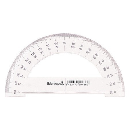 TRANSFERIDOR LIDERPAPEL 13 CM PLASTICO TRANSPARENTE