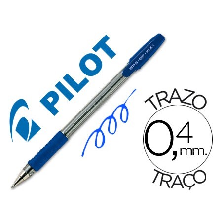 ESFEROGRAFICA PILOT BPS-GP AZUL -COM GRIP-TINTA BASE DE OLEO