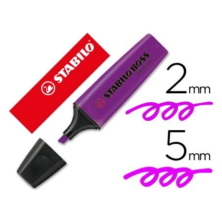 MARCADOR FLUORESCENTE STABILO BOSS 70/55 LAVANDA