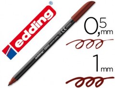 MARCADOR EDDING PONTA FIBRA 1200 CASTANHO ESCURO N18-0,5MM