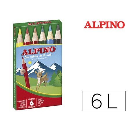 LAPIS DE CORES ALPINO. 6 UNIDADES