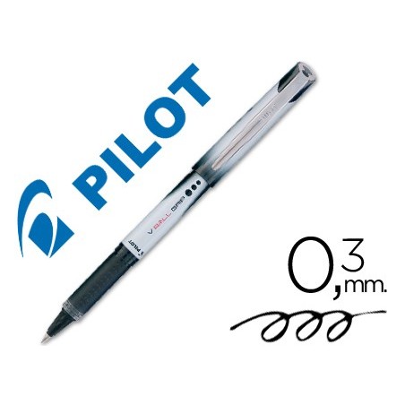 MARCADOR PILOT ROLLER V-BALL GRIP PRETO 05 MM