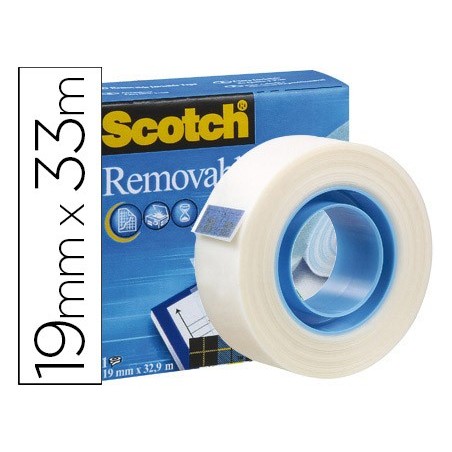 FITA ADESIVA SCOTCH REMOVIVEL. 33MTX19MM