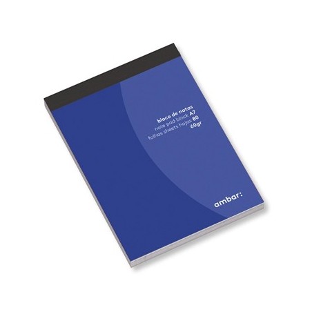 60un Bloco Notas A7 Liso Ambar 80Fls