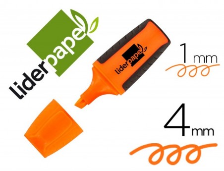 MARCADOR FLUORESCENTE LIDERPAPEL LARANJA
