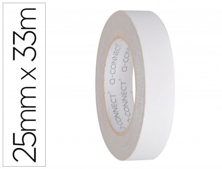 FITA ADESIVA Q-CONNECT DUPLA FACE 33 MT X 25 MM