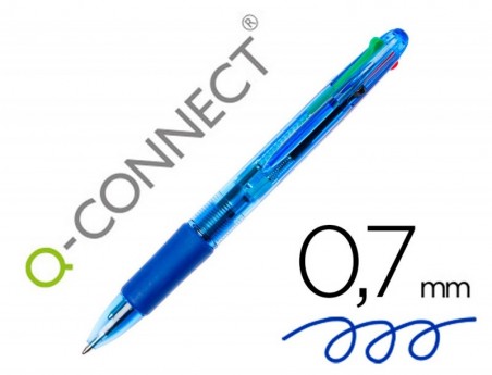 ESFEROGRAFICA Q-CONNECT 4 EM 1, COM AS CORES AZUL, PRETO, VE