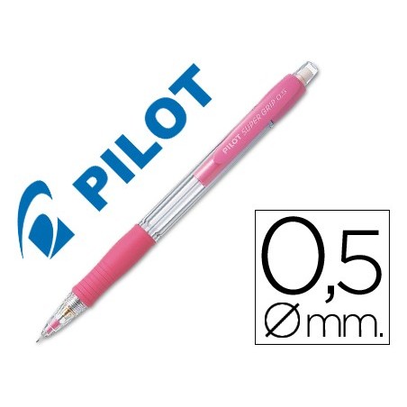 LAPISEIRA PILOT SUPER GRIP ROSA 0,5 MM COM GRIP