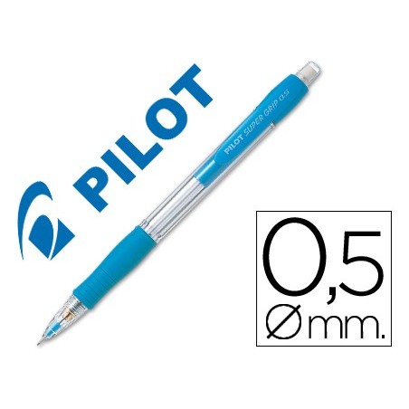 LAPISEIRA PILOT SUPER GRIP CELESTE 0,5 MM COM GRIP