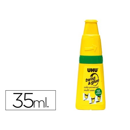 COLA UHU TWIST & GLUE SEM DISOLVENTES 35 ML
